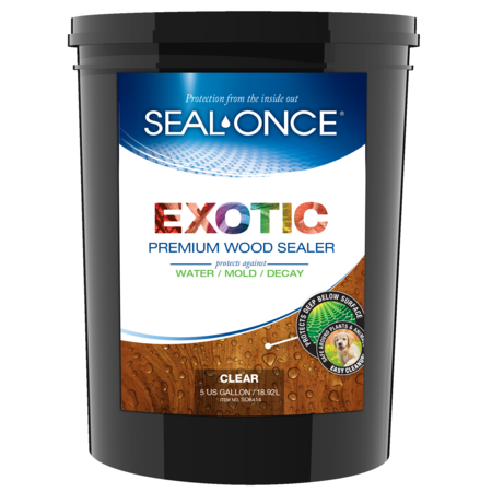 SEAL-ONCE 5 GAL EXOTIC Premium Wood Sealer SO8414